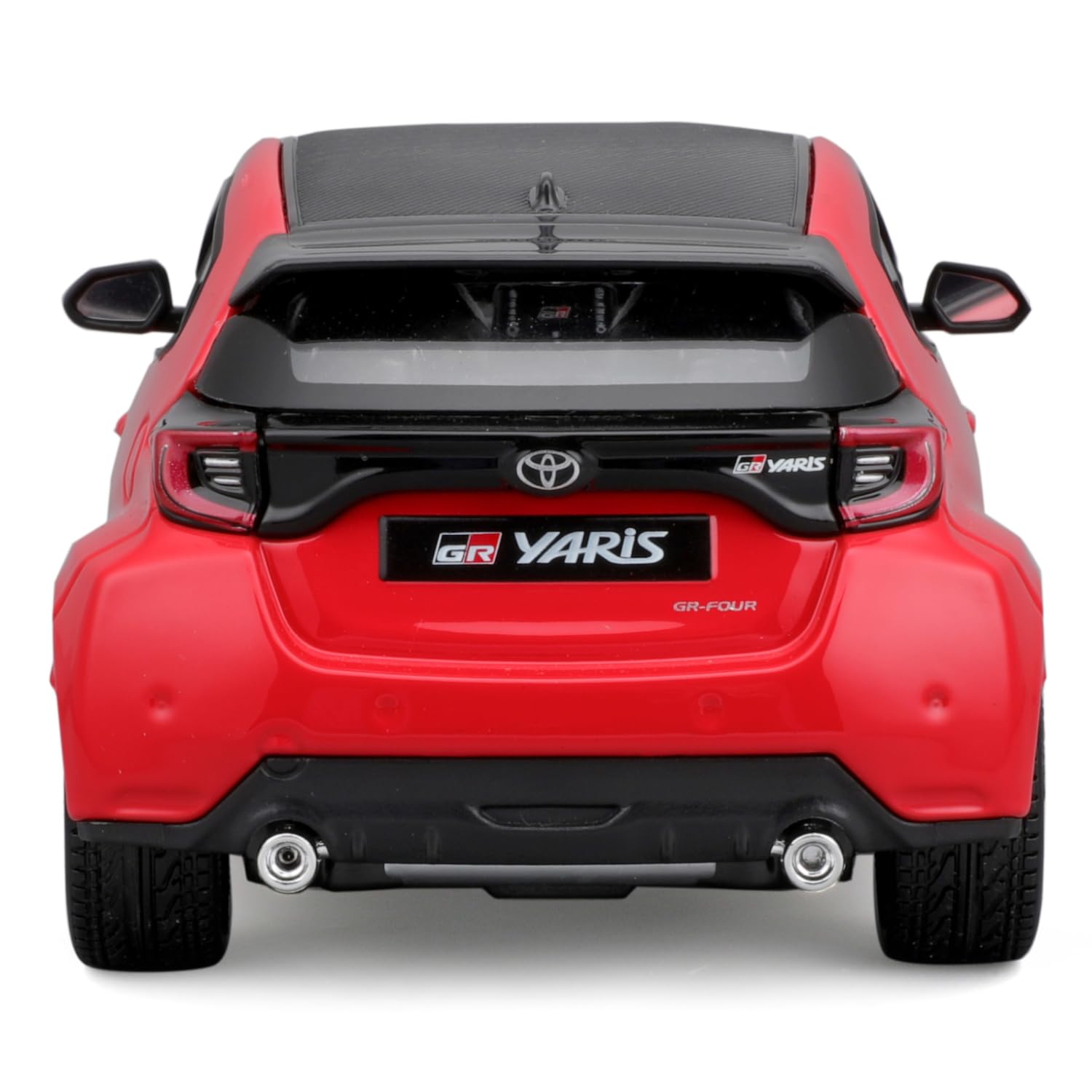 Maisto 2021 Toyota GR Yaris Red with Carbon Top Special Edition Series 1/24 Diecast Model Car