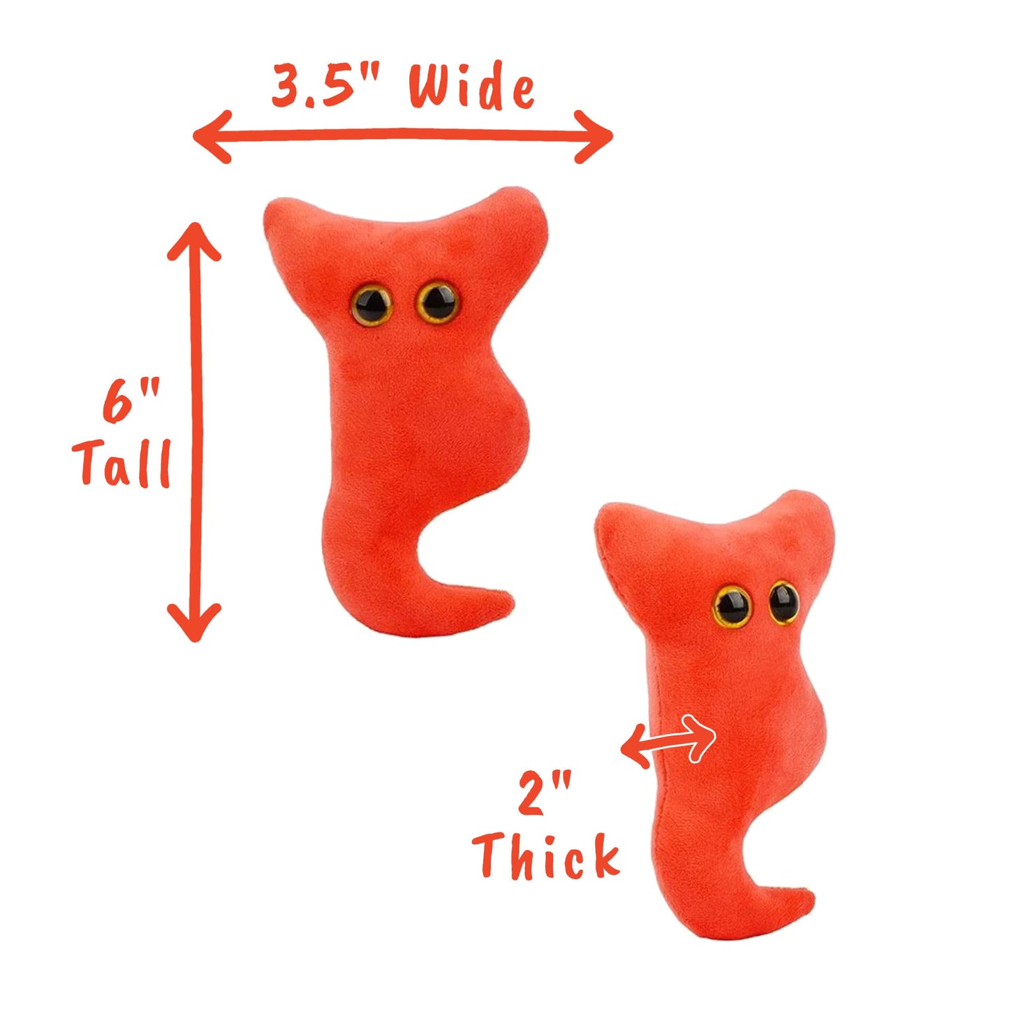 GIANT MICROBES Appendix Plush - 6" Organ Toy for Surgery Recovery Gift