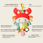 Car Seat Toys for Babies 0-12 Months - Hanging Baby Activity Toy for Car Seat, Stroller, Crib & Gym - Infant Plush Rattle with Mirror, Crinkle