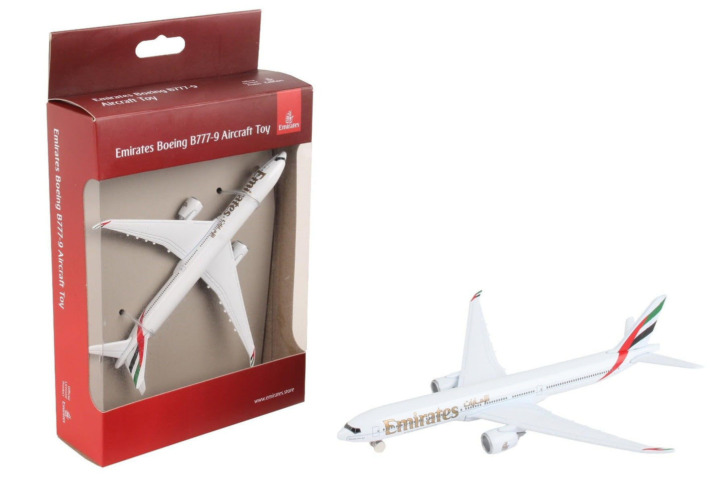 Daron Toy Airplane - Emirates 777x - Die-Cast Metal Model Airplane Toy with Plastic Parts for Kids Ages 3+