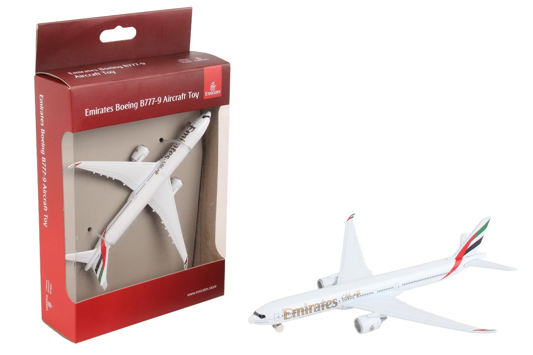 Daron Toy Airplane - Emirates 777x - Die-Cast Metal Model Airplane Toy with Plastic Parts for Kids Ages 3+