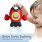 Baby Bath Toys, Space Rocket Shape Bathtub Toys for Toddlers, Spray Water Toys w/ Rotating Fountain, Bathroom Shower Toys for Infants Aged 18 Months 2