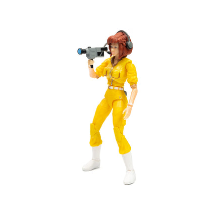 The Loyal Subjects Teenage Mutant Ninja Turtles April O'Neil BST AXN 5 inch Action Figure with Accessories, Yellow