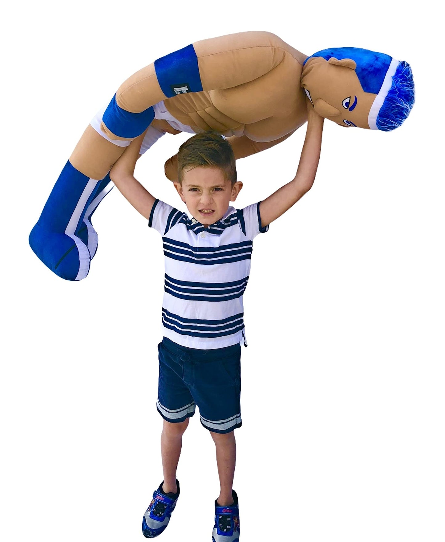 Wrestle Mates 4 Foot Tall Stuffed Doll (Blue)