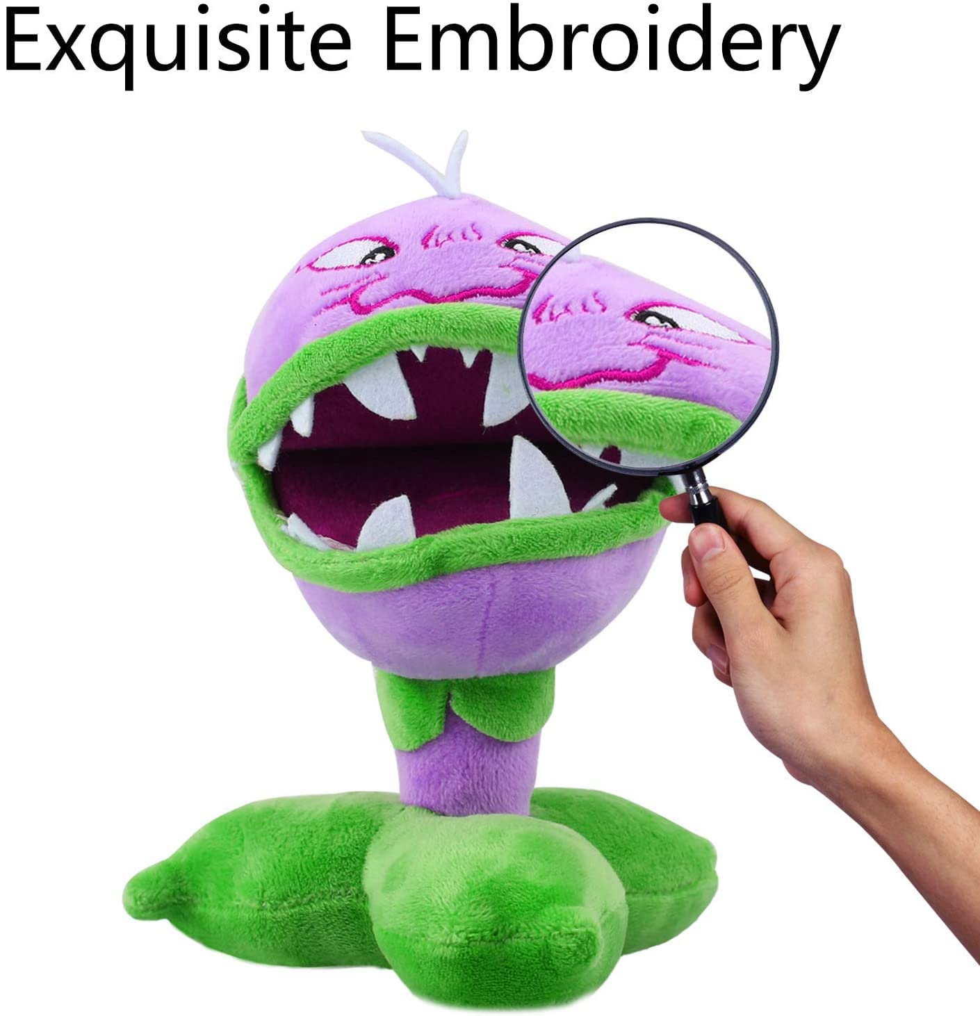 Maikerry 3 Pieces Plants and Zombies vs Plush Toy, 8'' Tall PVZ Stuffed Figure Doll for Children, Great Gifts for Kids and Fans