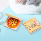 Miniature Pizza Box Set, 1:12 Dollhouse Food Model Set Doll House Furniture Supplies, Dollhouse DIY Accessories, Dollhouse Furniture Shooting Props