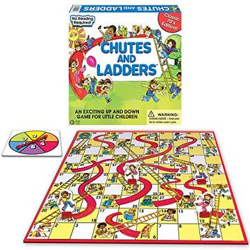 Classic Chutes and Ladders, with 1970's Art, by Winning Moves Games USA