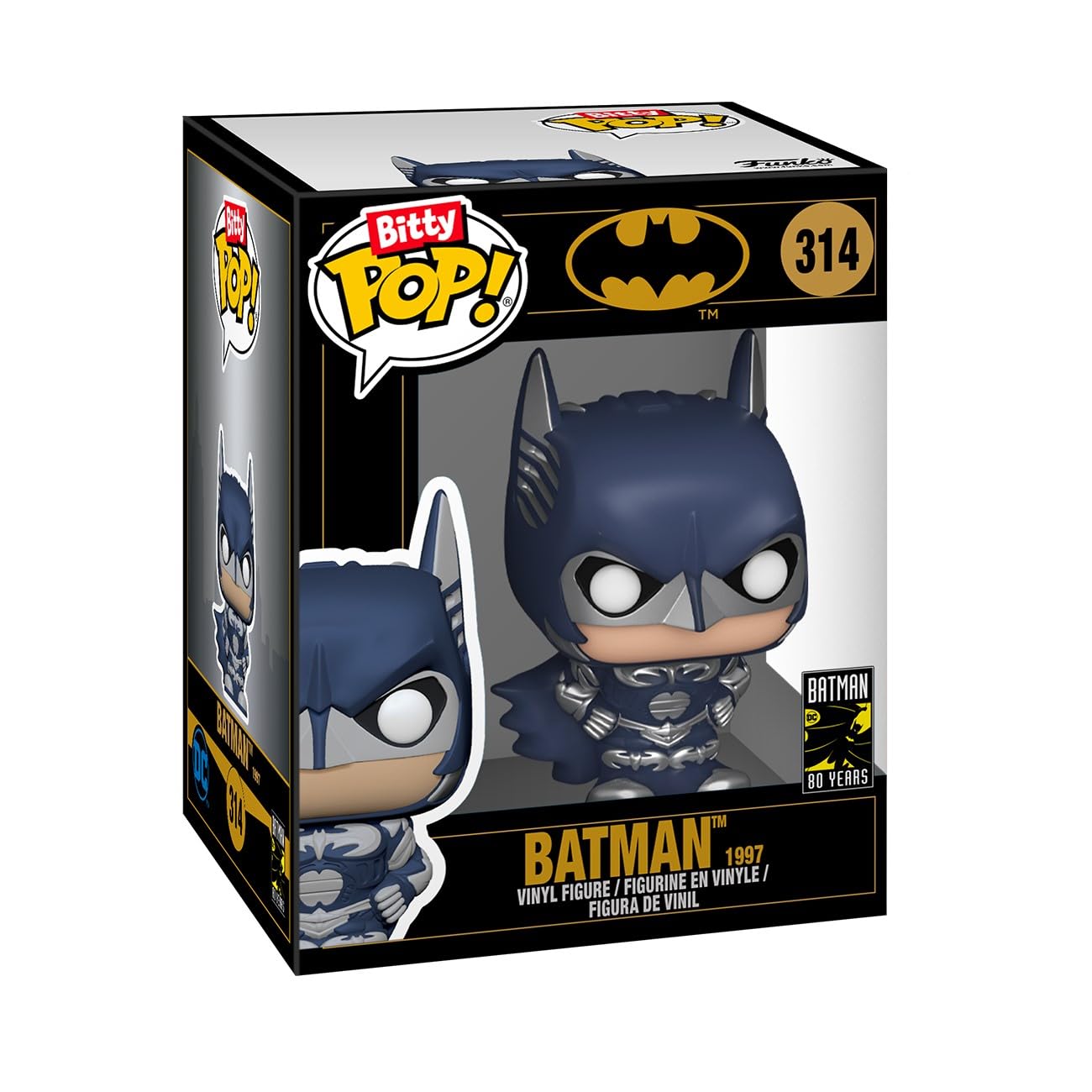 Funko Bitty POP! Batman 85th - Freeze, 4-Pack and A Surprise Mystery Mini Figure - 0.9 Inch (2.2 Cm) - DC Comics Collectable - Stackable Display Shelf