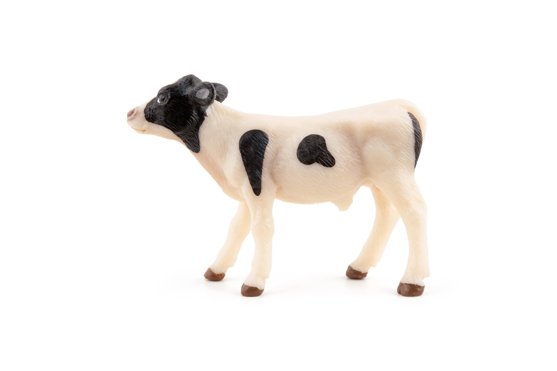 Papo - Realistic Black and White Calf Figure - Ages 3+ - Farm Life Collection - Educational Play Young Farm Animals - Gift Idea Toy for Girls and Boys