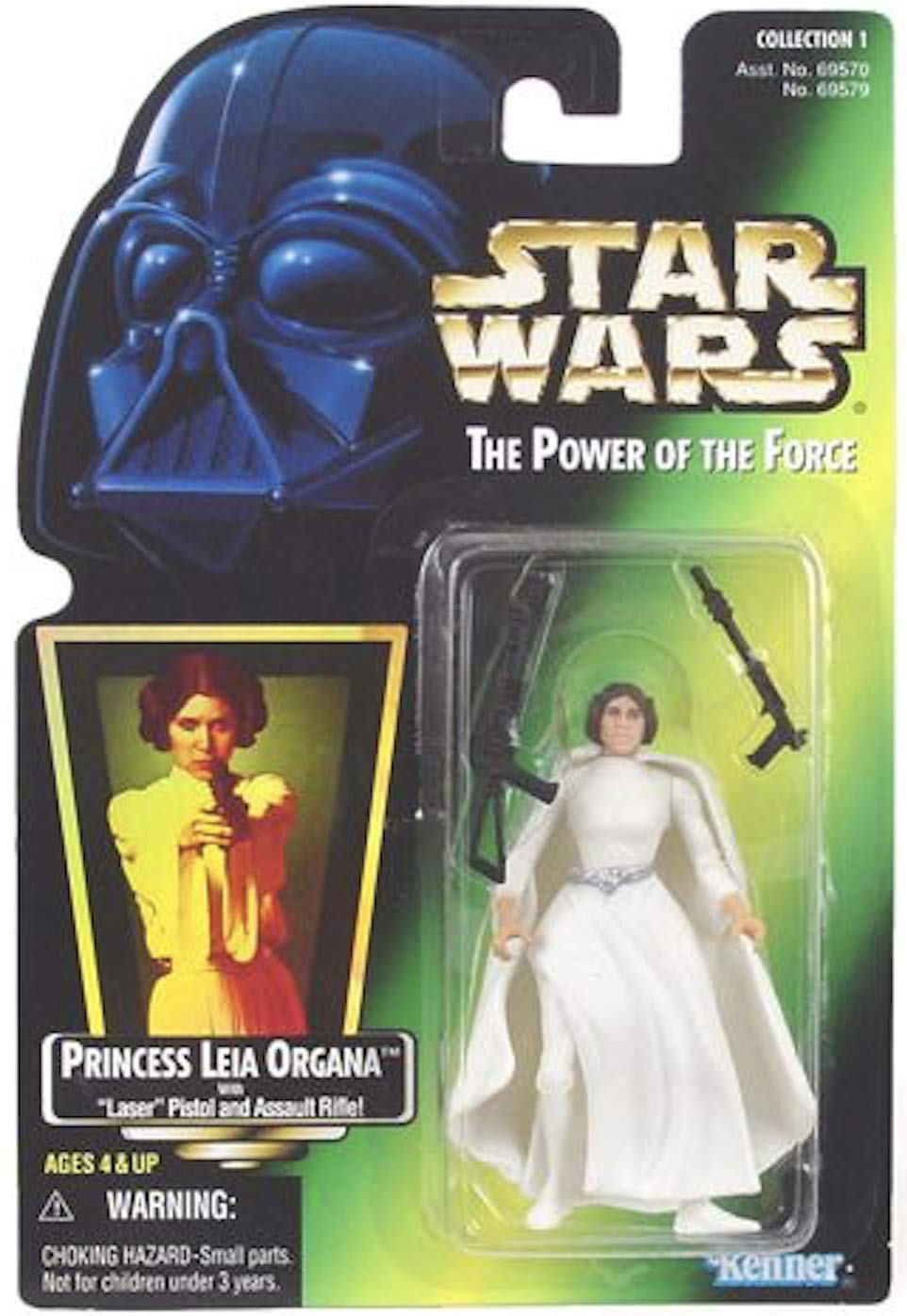 Star Wars Power of the Force Princess Leia Organa Green Card Action Figure