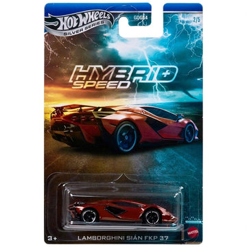 Hot Wheels Silver Series Hybrid Speed Lamborghini Sian FKP 37 [Burnt Orange/Red] 2/5, GDG44, 1:64 Scale Diecast Vehicle