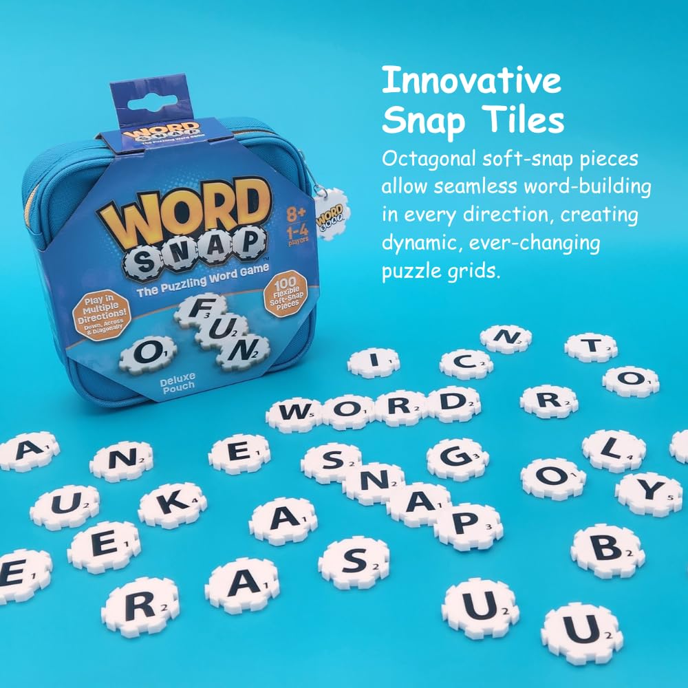 Word Strategy Game with Travel Bag, Ages 8+, 1-4 Players