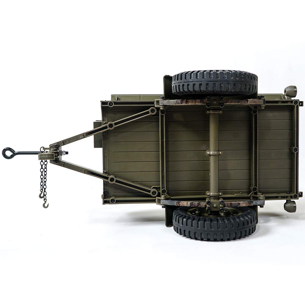 ROCHOBBY Plastic Trailer for 1/6 1941 MB Scaler RC Car Vehicle Models… (1:6, Trailer)…