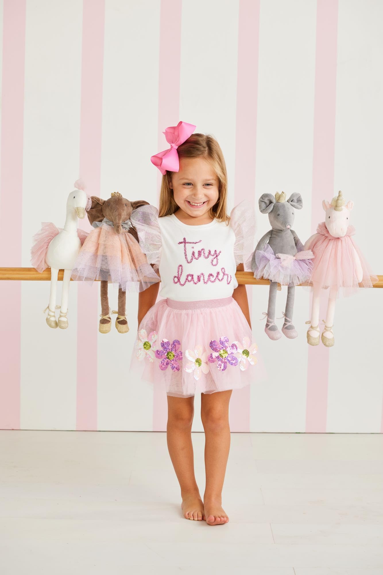 Mud Pie Swan Velvet Princess Plush