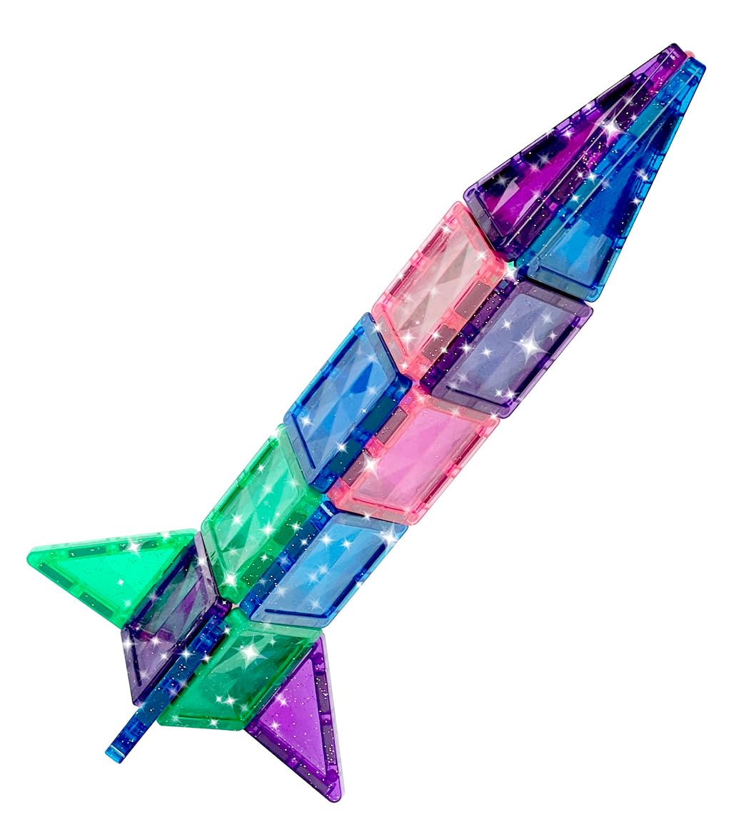 CreateOn Crayola Mini Magnetic PIP-Tiles, Building Set for Kids, Magnetic Building Toys for Kids, STEM Travel Toys for Boys and Girls Ages 3+