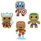 Gingerbread Captain America / Iron Man / Hulk / Thor Funko Pop! GITD Walmart