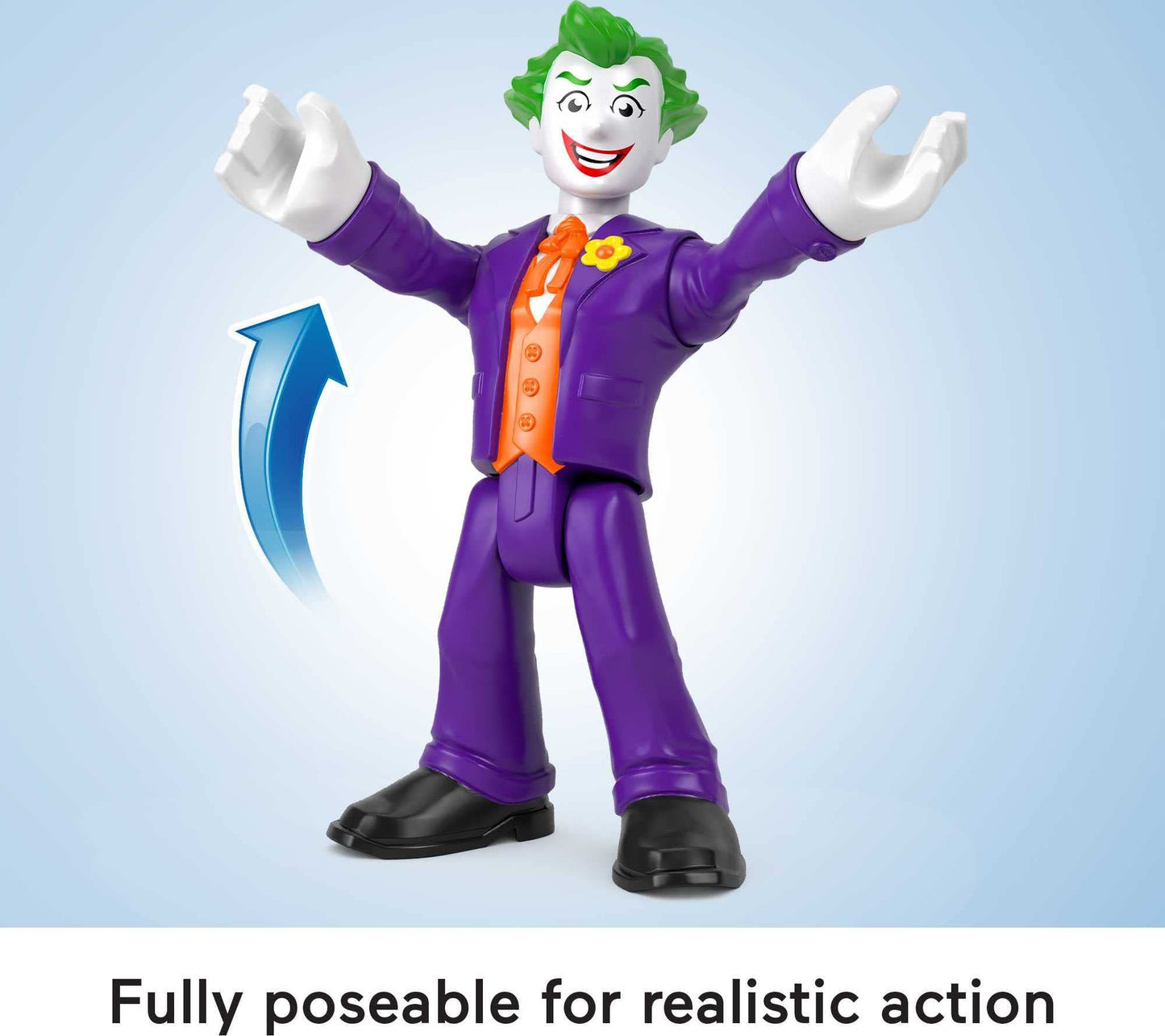 Fisher-Price Imaginext DC Super Friends Preschool Toys The Joker XL 10-Inch Poseable Figure for Pretend Play Ages 3+ Years