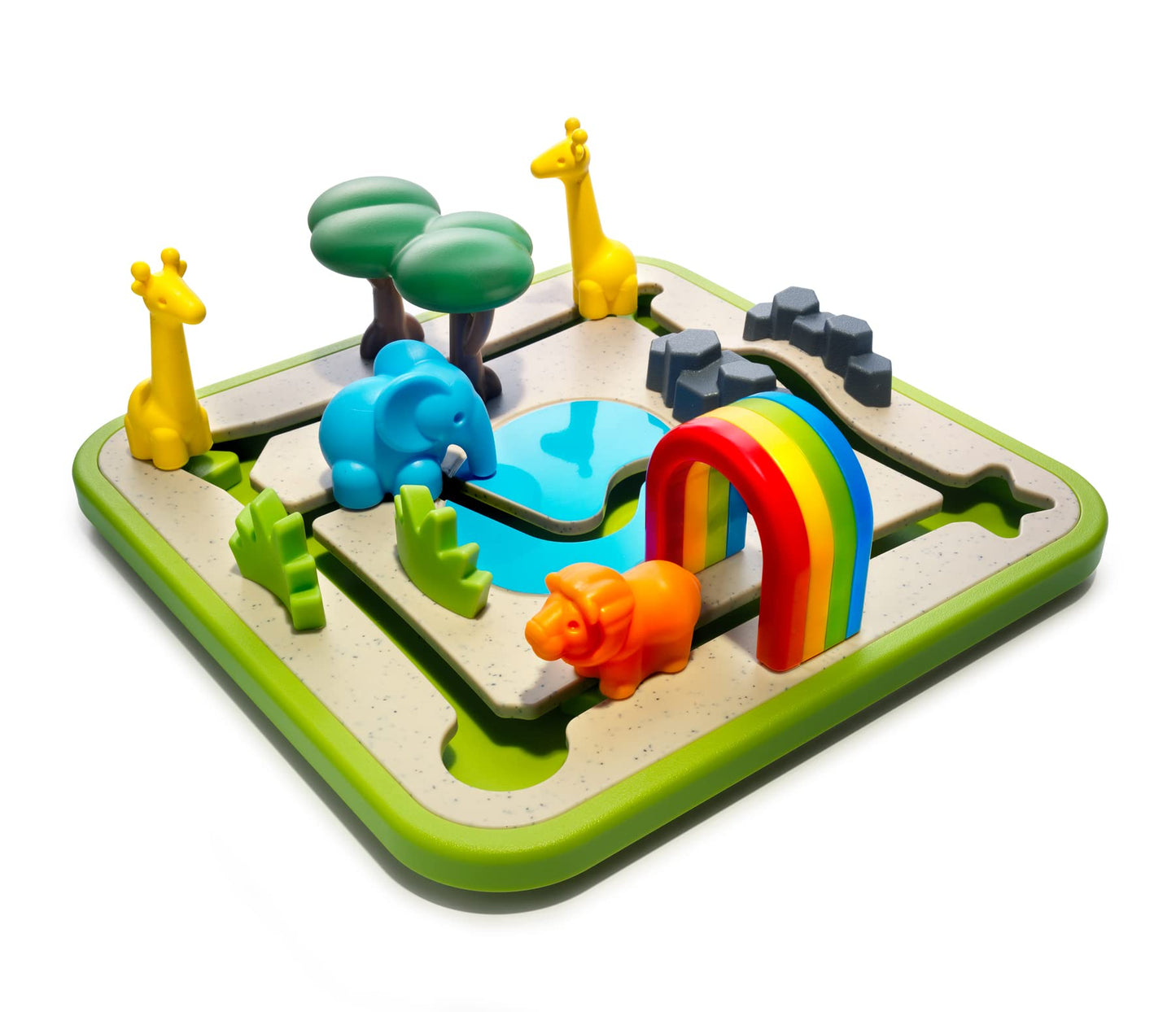 SmartGames Safari Park Jr. - Preschool Navigation & Matching Logic Puzzle | 60 Challenges | Safari Animals | Ages 3+