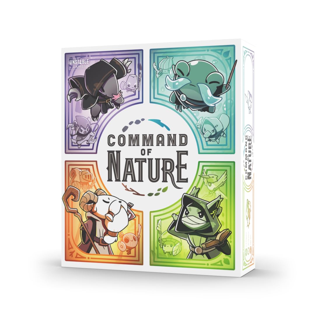 Unstable Games Command of Nature Card Game - Nature-Themed Strategy Game for 2-6 Players, Ages 8 and Up - Family Game Night Card Game from