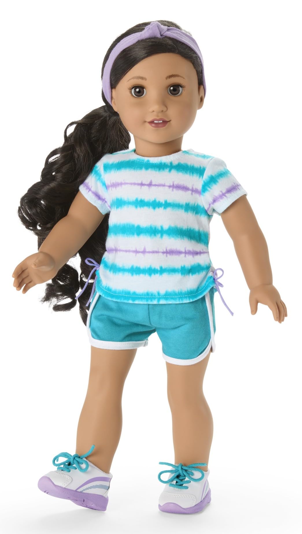 American Girl Truly Me 18-inch Doll School-Day Style Outfit with Cardigan, Tee, and Pair of Sneakers, For Ages 6+