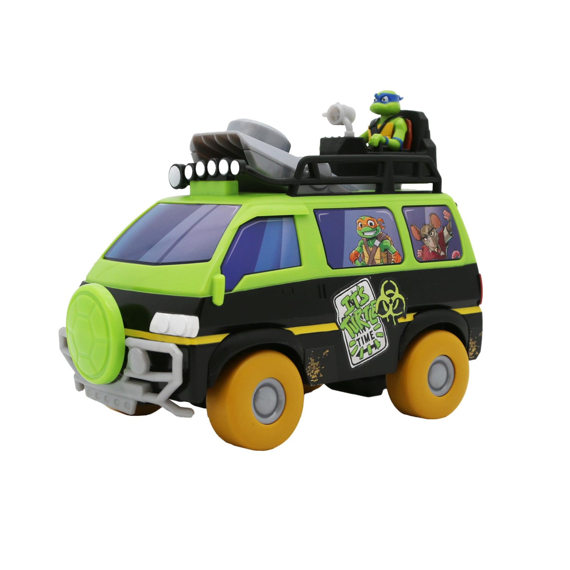 Teenage Mutant Ninja Turtles: Tales of The TMNT - Sewer Cap Striker RC Car | Full-Function Remote Control Vehicle | Launches 10 Foam Sewer Caps |