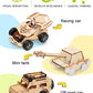 Poraxy 5 in 1 STEM Kits for Kids Age 8-10, Science Building Project Craft for 8-13, Model Car Kit, STEM Toys for Boys Girls Age 8-12, Wooden 3D