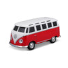 Maisto Tech R/C Power Racer Volkswagen T1 Samba: Remote Controlled Vehicle with App and Battery Control, Ages 6, Red (582650-3)