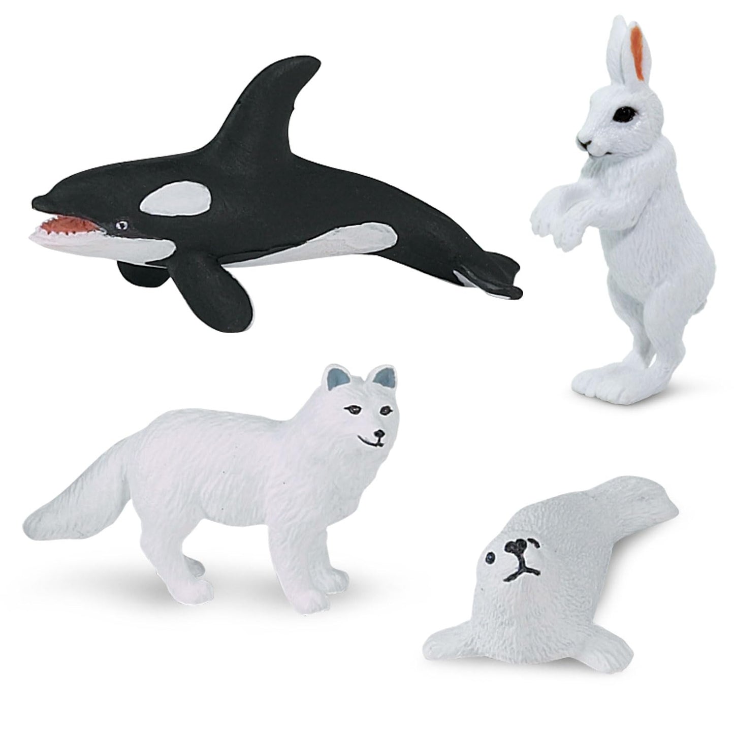 Safari Ltd Arctic TOOB With 10 Fun Figurines, Including A Harp Seal, Husky, Caribou, Arctic Rabbit, Killer Whale, Walrus, Arctic Fox, Beluga Whale