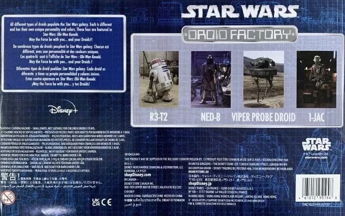 Theme Park Merchandise Droid Factory Depot OBI Wan Droid Set R3-T2 NED-B 1-JAC