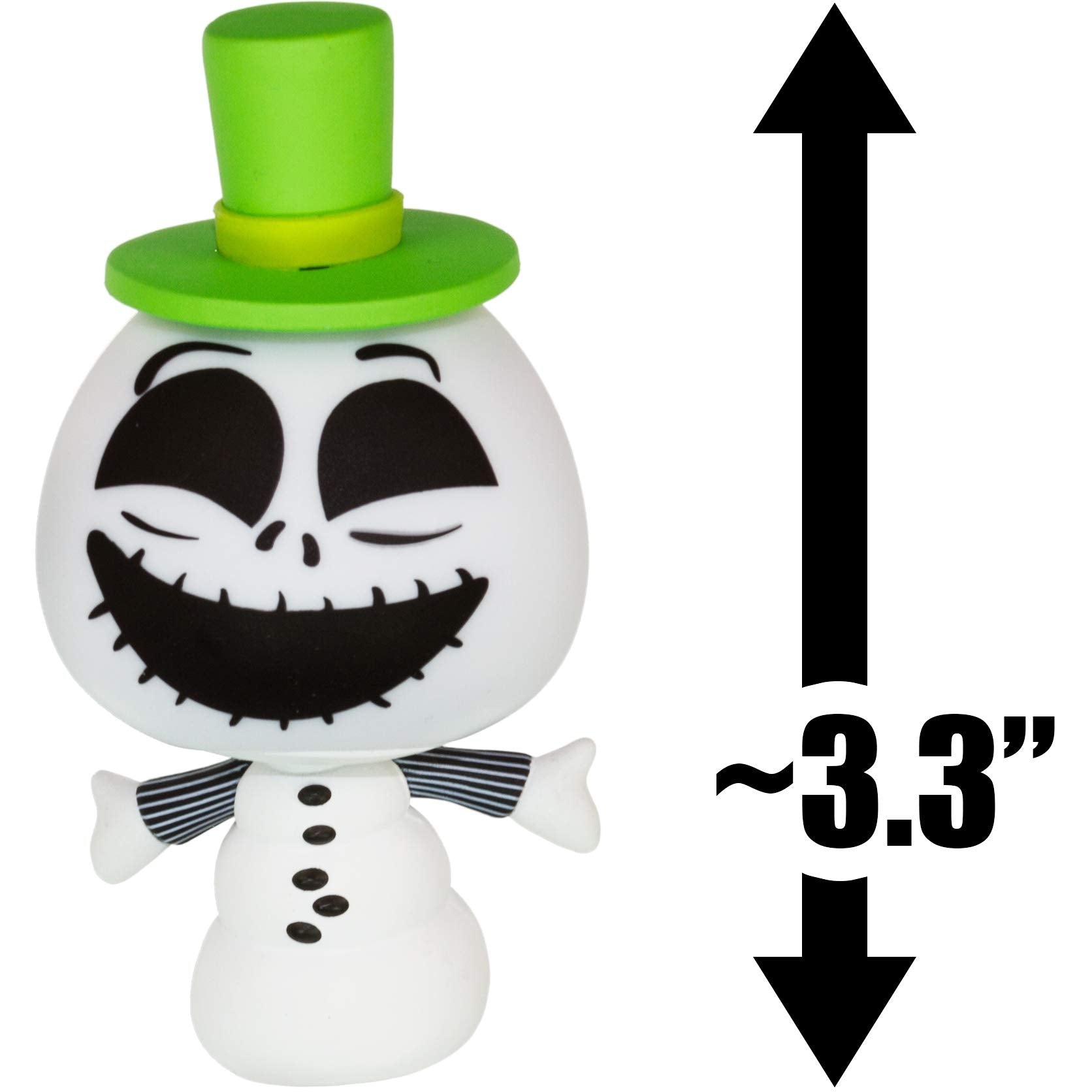 Funko Snowman J a c k White: 3.3in Mystery Minis Vinyl Figurine Bundle with 1 Compatible 'ToysDiva' Graphic Protector (03298 - B-06)