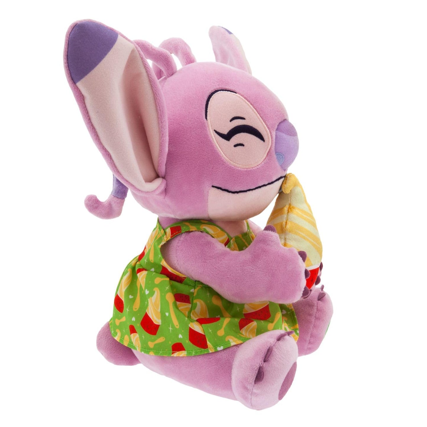 Disney Store Official Stitch Attacks Snacks Plush Collection - Angel Pineapple Swirl - 12 Inch, Detailed Plush Toys, Plush, Soft Angel Stuffed Animal