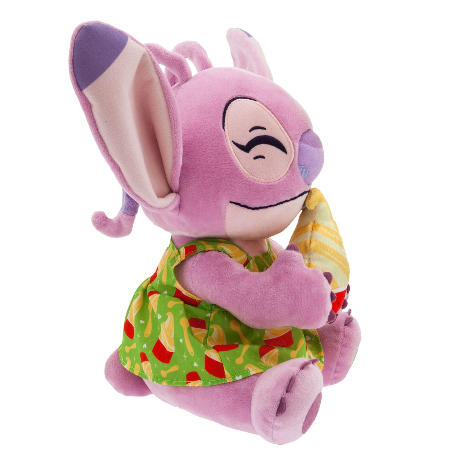 Disney Store Official Stitch Attacks Snacks Plush Collection - Angel Pineapple Swirl - 12 Inch, Detailed Plush Toys, Plush, Soft Angel Stuffed Animal