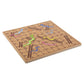 10" Inch Snakes and Ladders Wooden Board Games, Great for Prizes, 10" (10" Wooden Snakes & Ladders)