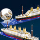 Kadablk Architecture RMS Titanic Cruise Ship Model Construction Set, 1880 PCS, Building Blocks, Micro Blocks, Mini Bricks for Adults and Teens