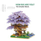 Kadablk Japanese Cherry Blossom Bonsai Tree,Sakura Tree House Model Micro Blocks Set, 2229 PCS Mini Bricks, Gift for Adults and Teens