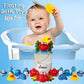 Dimple Bath Toys Set of 20 Vinyl Non-Toxic Floating Ocean Sea Animal Bathtub Toy, Assorted Colors and Shapes, Squeeze to Spray! Tons of Fun, Great
