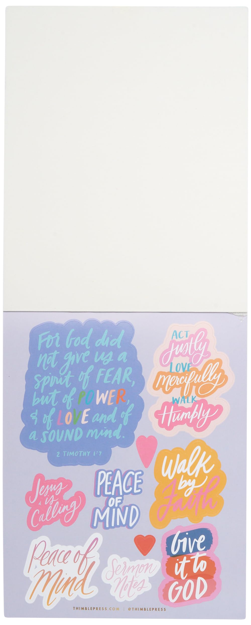 WORLD TRAVELER Eccolo Thimblepress Bible Blessings Sticker Book. 28 Pages of Inspirational and Prayer Themed Stickers