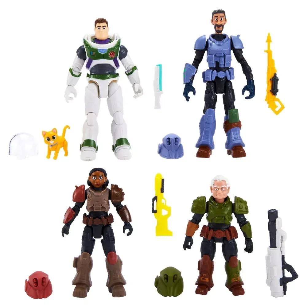 Disney and Pixar Lightyear Recruits to The Rescue 4 Pack 5 Inch Figures & Sox