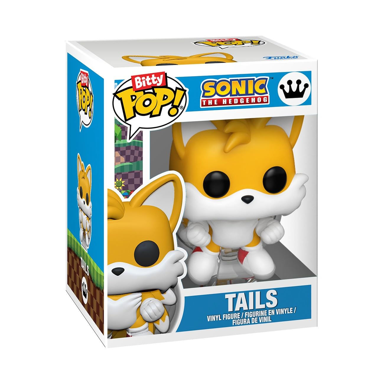 Funko Pop! Bitty 4pk: Sonic the Hedgehog - Sonic, Amy, Tails, and Knuckles - 0.9 Inch (2.2 Cm) Collectable - Stackable Display Shelf Included - Gift