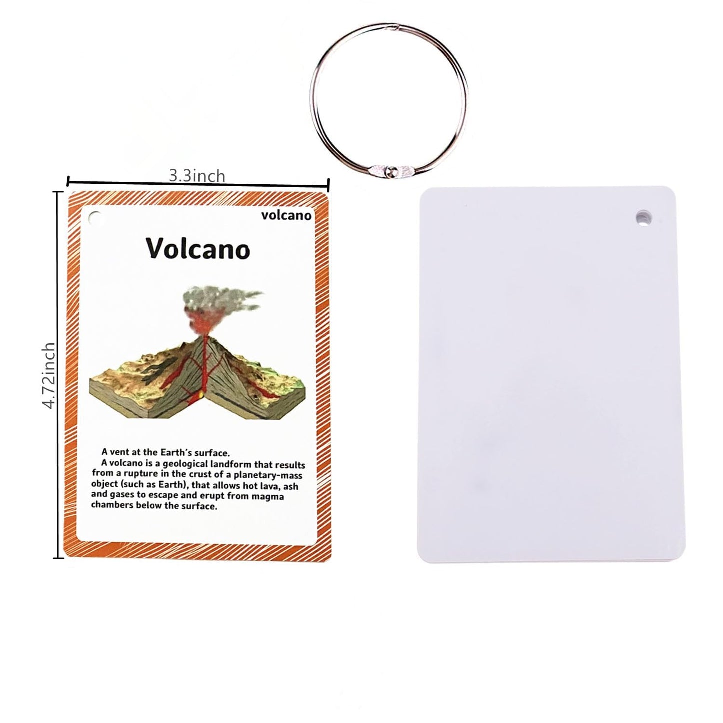 Geography Flash Card Set(15 Pcs)| Science Learning Cards Perfect for Back to School Supplies, Elementary Teacher/Autism Therapists Geology Tools |
