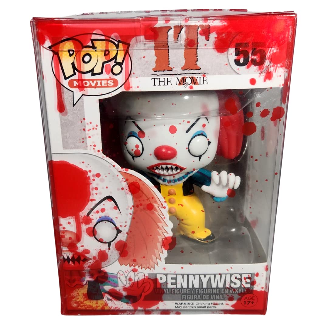 BattleCat Zone Red Blood Splatter Box Protector - 0.5mm Thick Protective Plastic Case Compatible with 4-Inch Funko Pop Figures - 2-Buckle Design