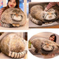 Chubby Steppe Cat Pillow,18'' Pallas Cat Plush Pillow, Cute Steppe Cat Stuffed Animals Soft Plushies, Kitten Plush Throw Pillow Doll Big Plush Toys