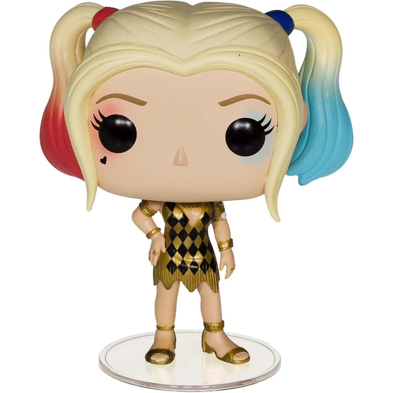 Funko Harley Q u i n n [Gown] (Hot Topic Exc): P o p ! Heroes Vinyl Figurine Bundle with 1 Compatible 'ToysDiva' Graphic Protector (108-08658 - B)