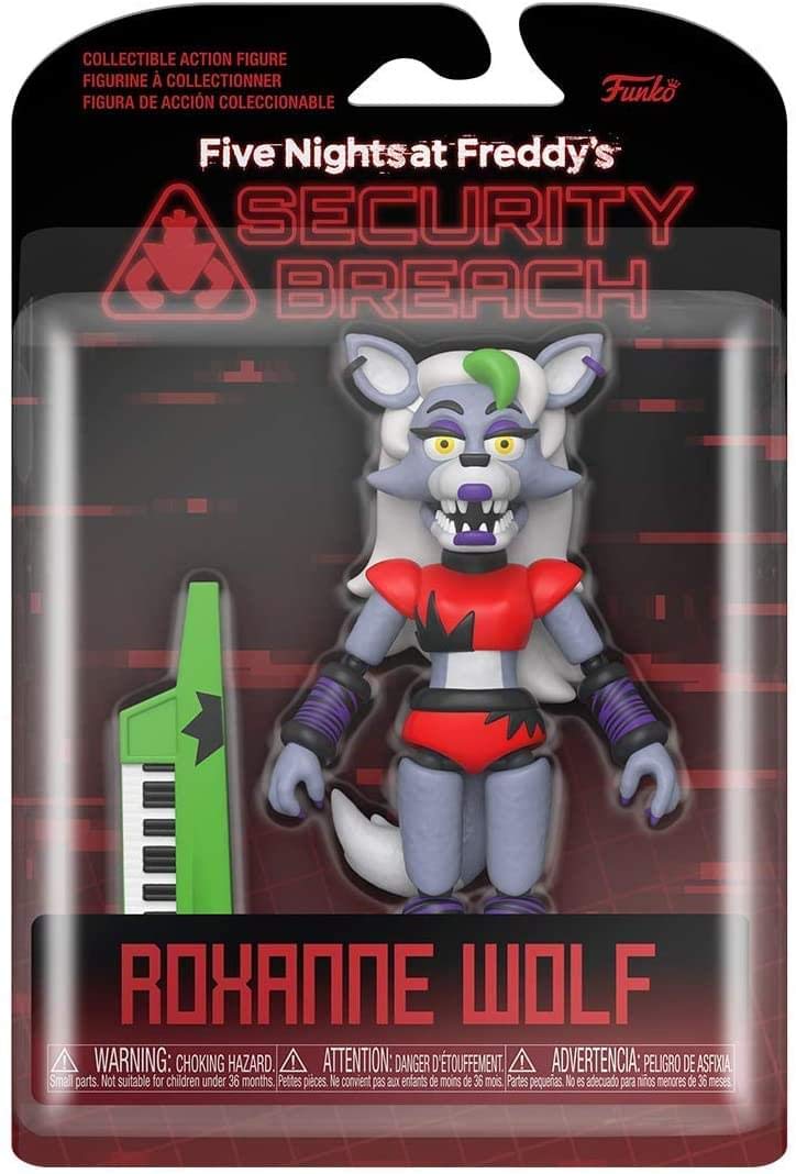 Funko Action Figure: Five Nights at Freddy's (FNAF) - PizzaPlex - Roxanne Wolf - FNAF Pizza Simulator - Collectible - Gift Idea - Official Merchandise