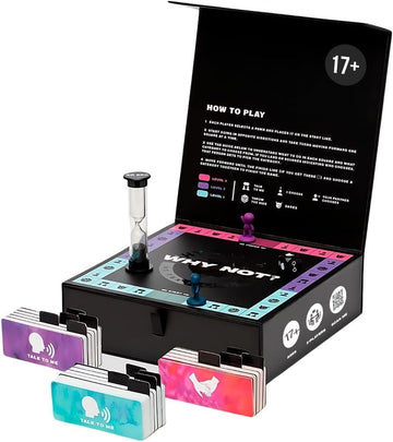 Why Don't We - Why Not? Fun and Romantic Board Game for Couples - 170 Cards with Conversations Dares and More for 2 Players