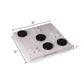 Bey-Berk Marble Tic Tac Toe Set, 9" x 9" White Board with Black & White Playing Pieces, Elegant Coffee Table Game