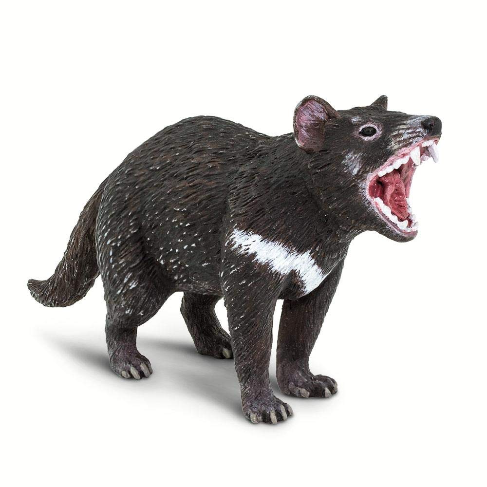 Safari Ltd. Tasmanian Devil Figurine - Realistic 3.5" Marsupial Figure - Educational Toy for Boys, Girls, and Kids Ages 3+