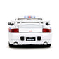 Jada Hyper-Spec 1:24 Porsche 911 GT3 (996.1) Die-Cast Car, Toys for Kids and Adults(White/Red Stripes)