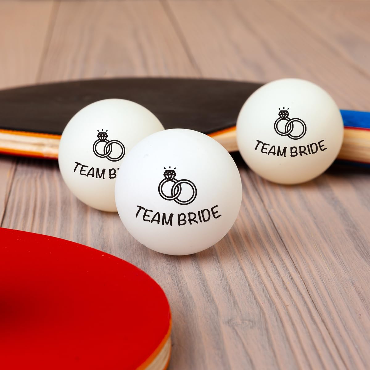 Bachelorette Party Beer Pong Balls - Team Bride 6 Pack Pong Ball Set | Bridesmaid Proposal Gifts Idea Funny Party Supplies Drinking Games Decorations