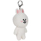 GUND LINE Friends Cony Rabbit Backpack Clip Plush Stuffed Animal, 5"